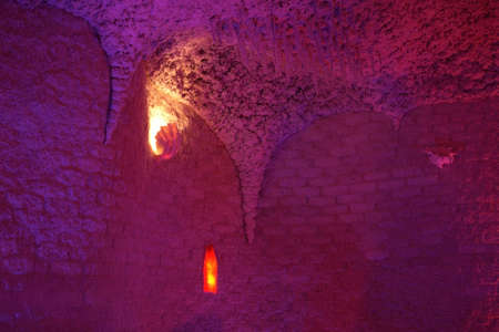 Salt cave in Iwonicz-Zdroj. Polandのeditorial素材