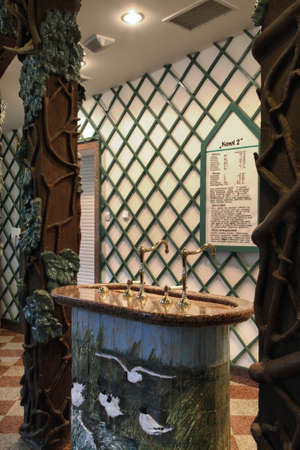 Mineral water pavilion at Jozef Dietl square in Iwonicz-Zdroj. Polandのeditorial素材