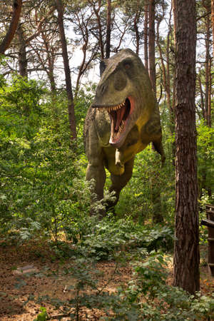 JuraPark Solec - dinosaur park in Solec Kujawski. Polandのeditorial素材