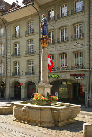 Marktgasse street in Bern. Switzerland
