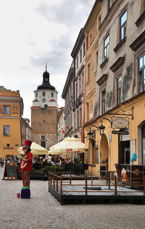 Market square in Lublin. Polandのeditorial素材