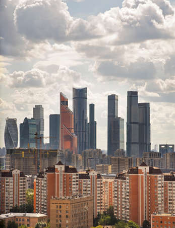 View of Moscow City. Russiaのeditorial素材