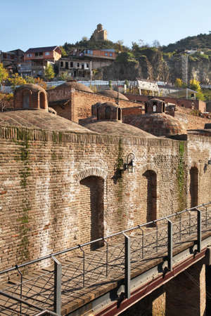 Old public baths at Abanotubani quarter in Tbilisi. Georgiaのeditorial素材