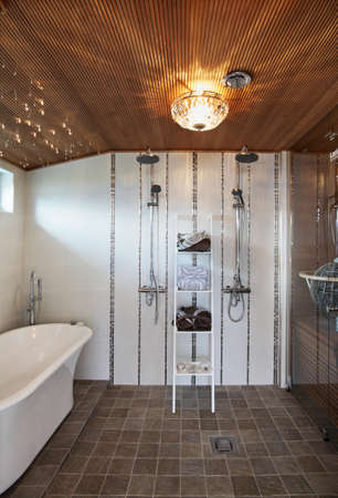 House 1 at exhibition Asuntomessut 2012 in Lappeenranta. Finlandのeditorial素材