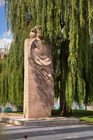 Monument to Nicolaus Copernicus in Wroclaw. Polandのeditorial素材