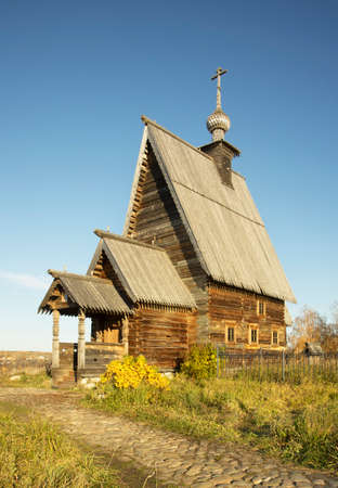 Church of Resurrection of Christ at Levitan (Peter and Paul) mountain in Plyos. Ivanovo oblast. Russiaの写真素材