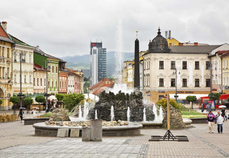 Slovak National Uprising Square in Banska Bystrica. Slovakia