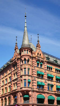 Karl Johans gate in Oslo. Norwayのeditorial素材