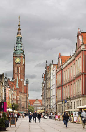Dluga street in Gdansk. Poland