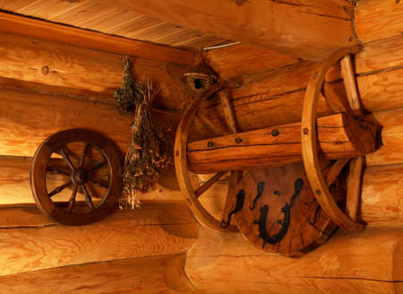 Bath in wooden house at Vidzeme region. Latviaのeditorial素材