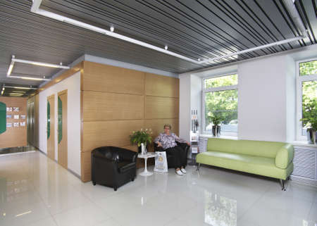 Reception of hospital in Moscow. Russian federation
