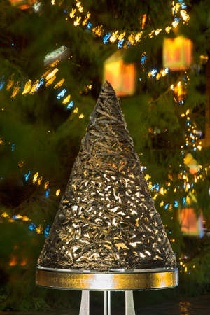 Christmas decoration of Townhouse square in Riga. Latviaのeditorial素材