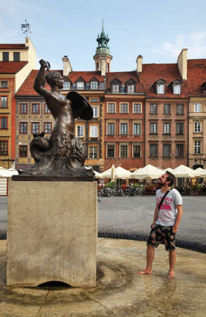 Old market square in Warsaw. Old market square. Polandのeditorial素材