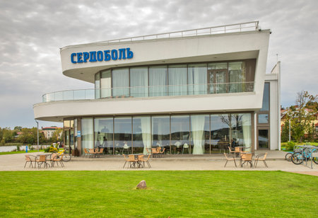 Youth center Serdobol in Sortavala (Serdobol). Republic of Karelia. Russiaのeditorial素材