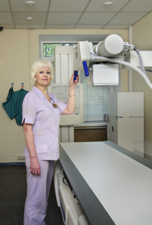 Office of doctor at hospital in Moscow. Russian federationのeditorial素材