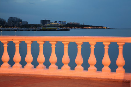 Lermontovsky boulevard in Gelendzhik. Krasnodar Krai. Russiaの写真素材
