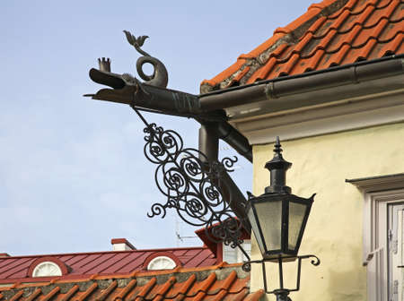 Downspout in Tallinn. Estonia