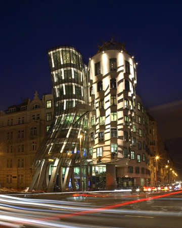 Dancing house (Fred and Ginger) in Prague. Czech Republicのeditorial素材