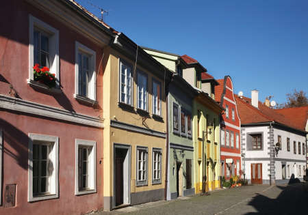 Panska street in Ceske Budejovice. Czech Republicのeditorial素材