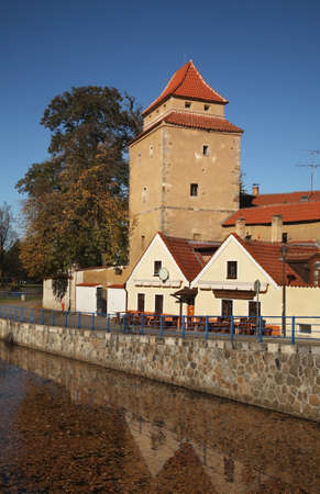 Mlynska stoka in Ceske Budejovice. Czech Republicのeditorial素材