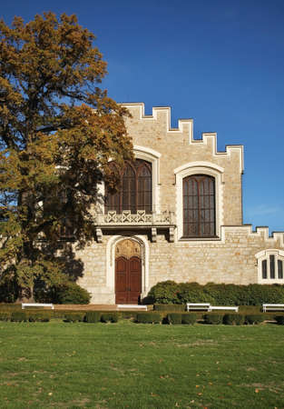 Hluboka Castle in Hluboka nad Vltavou. Czech Republicのeditorial素材