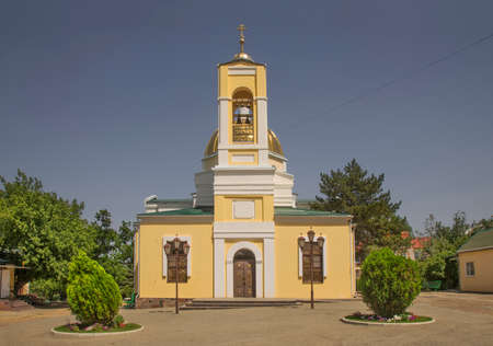 Cathedral of Kazan Icon of Mother of God in Elista. Republic of Kalmykia. Russiaの写真素材