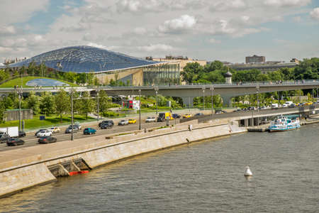 Zaryadye park in Moscow. Russiaのeditorial素材