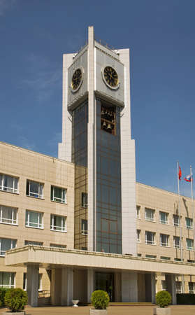Town hall at Peace square in Mytishchi. Russiaのeditorial素材