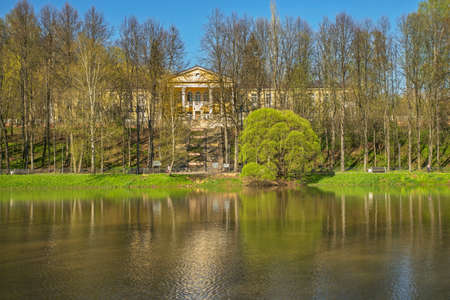 Center for rehabilitation of disabled people Krasnaya Pakhra in Troitsk town - Troitsky administrative okrug of federal city of Moscow. Russiaのeditorial素材