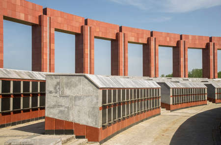 Federal military memorial cemetery in Mytishchi. Russiaのeditorial素材