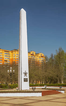 Memorial of Great patriotic war in Chekhov (former Lopasnya). Russiaのeditorial素材