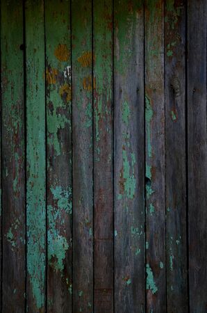 wooden planks, fence, background, texture, old, peeling paint, parallel lines, different colorsの写真素材