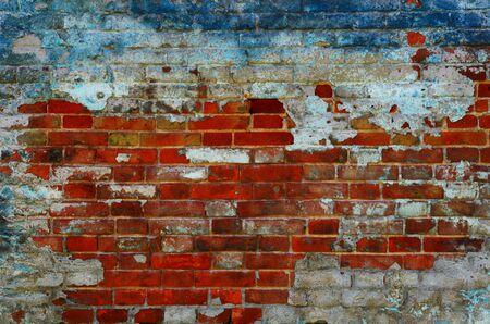 old brick wall, sandstone, sunny day, texture, cement, masonry, structure, building element, backgroundの写真素材