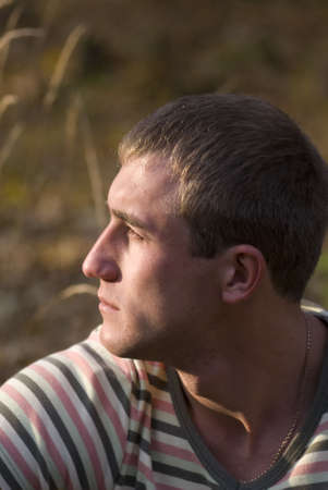 Young man faceの写真素材