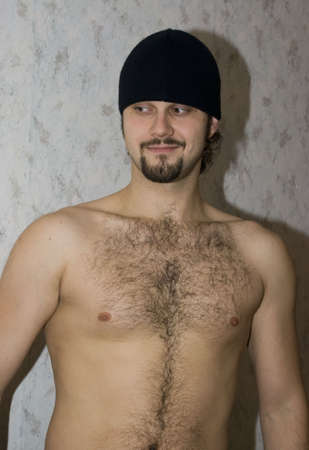 naked and smileの写真素材