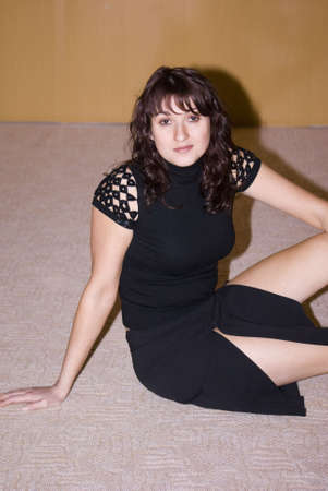 Young Russian Lady with brown hairの写真素材