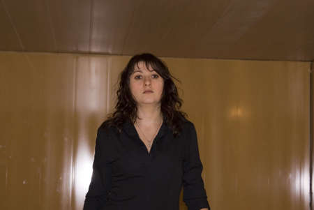 Young Russian Lady with brown hairの写真素材