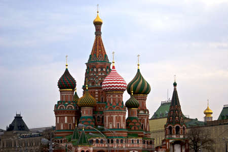 Saint Basil cathedral on the Red Squareの写真素材