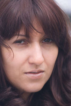 Young beauty woman face