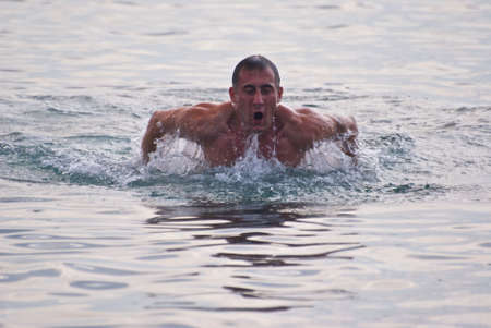 swaming manの写真素材