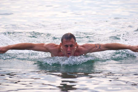 swaming manの写真素材