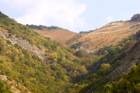 green mountain near Black Sea