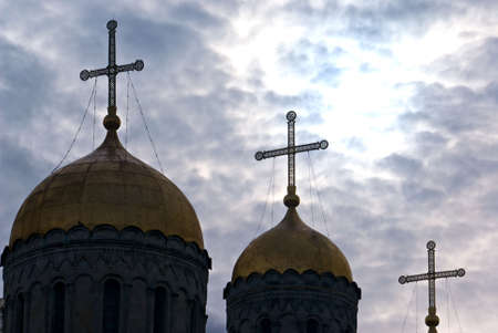 Old church in Vladimir in Russiaの写真素材
