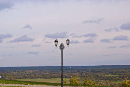 street-lamp on the temple-complex in Vladimirの写真素材