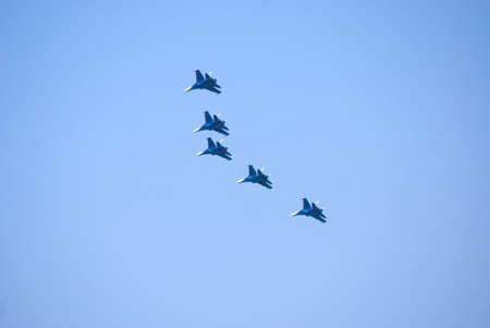 Russian Airplane in the Aviashowの写真素材