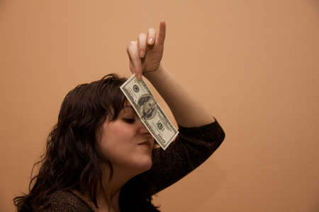 style brunette womanの写真素材