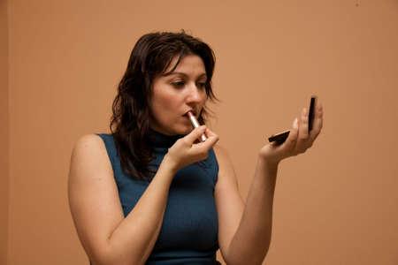 style brunette womanの写真素材