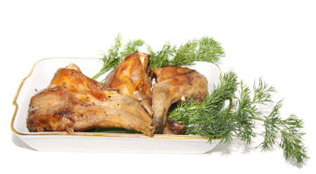 roasted rabbitの写真素材