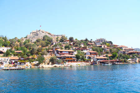 Rock and sea in Turkeyの写真素材
