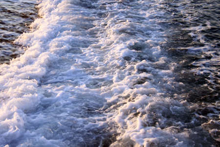Wave on the sea in the morning - Mediterrenian seaの写真素材